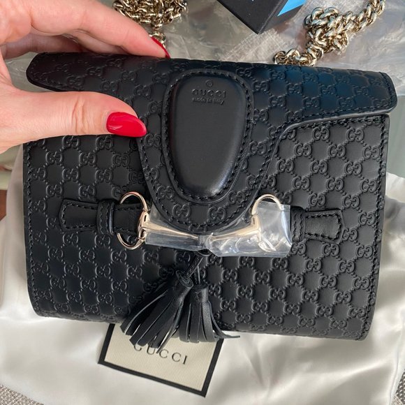 Gucci Micro Guccissima Margaux Black Leather bag - Picture 4 of 8